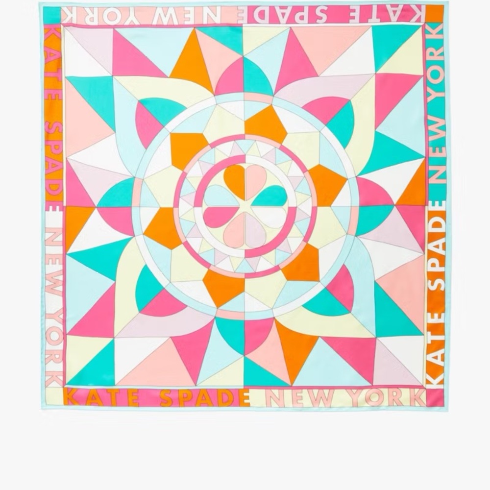 Kate Spade Multicolor Geometric Scarf